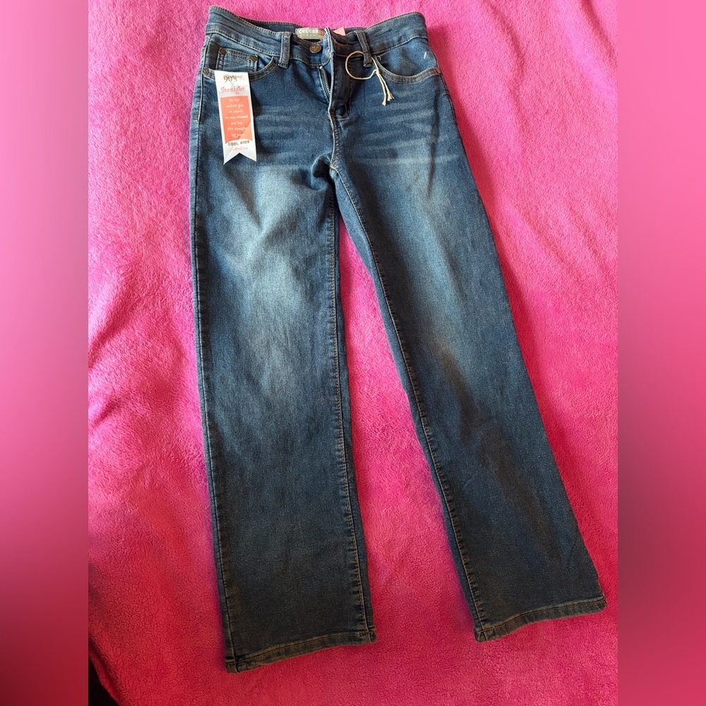 Kids Straight Leg Jeans | Size 14 | Dark Wash Denim | New With Tag